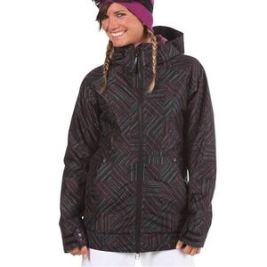 Burton The White Collection Dryride Hot Tottie Waterproof Snowboard Jacket Small
